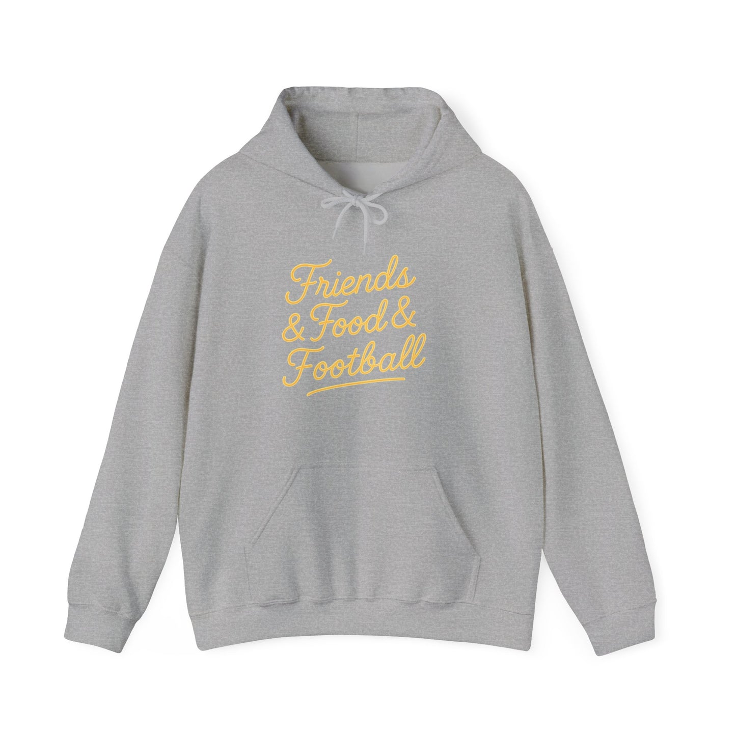 Friends & Food & Football Game Day Hoodie (Unisex S-5XL)
