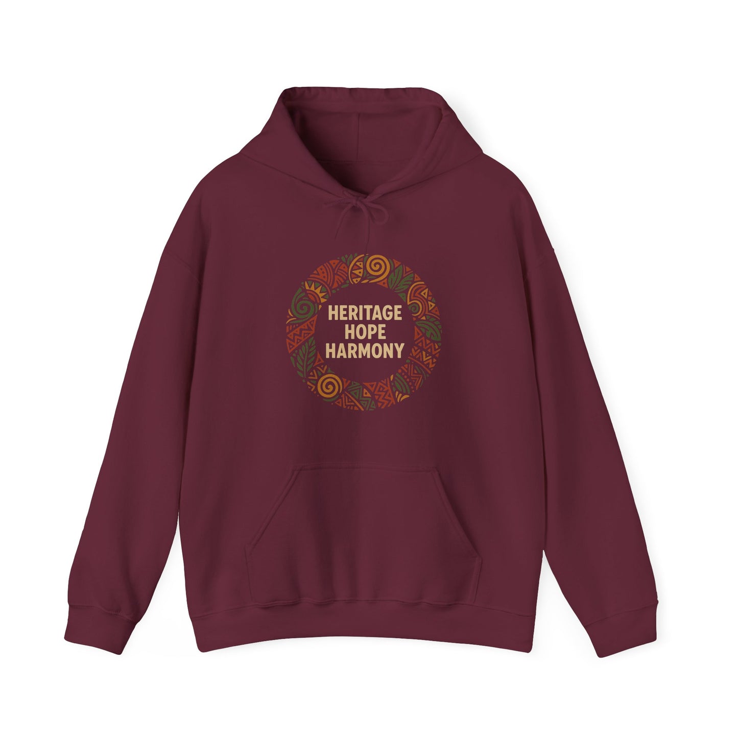 Heritage, Hope, and Harmony Wreath Hoodie - Kwanzaa (Unisex S–5XL)