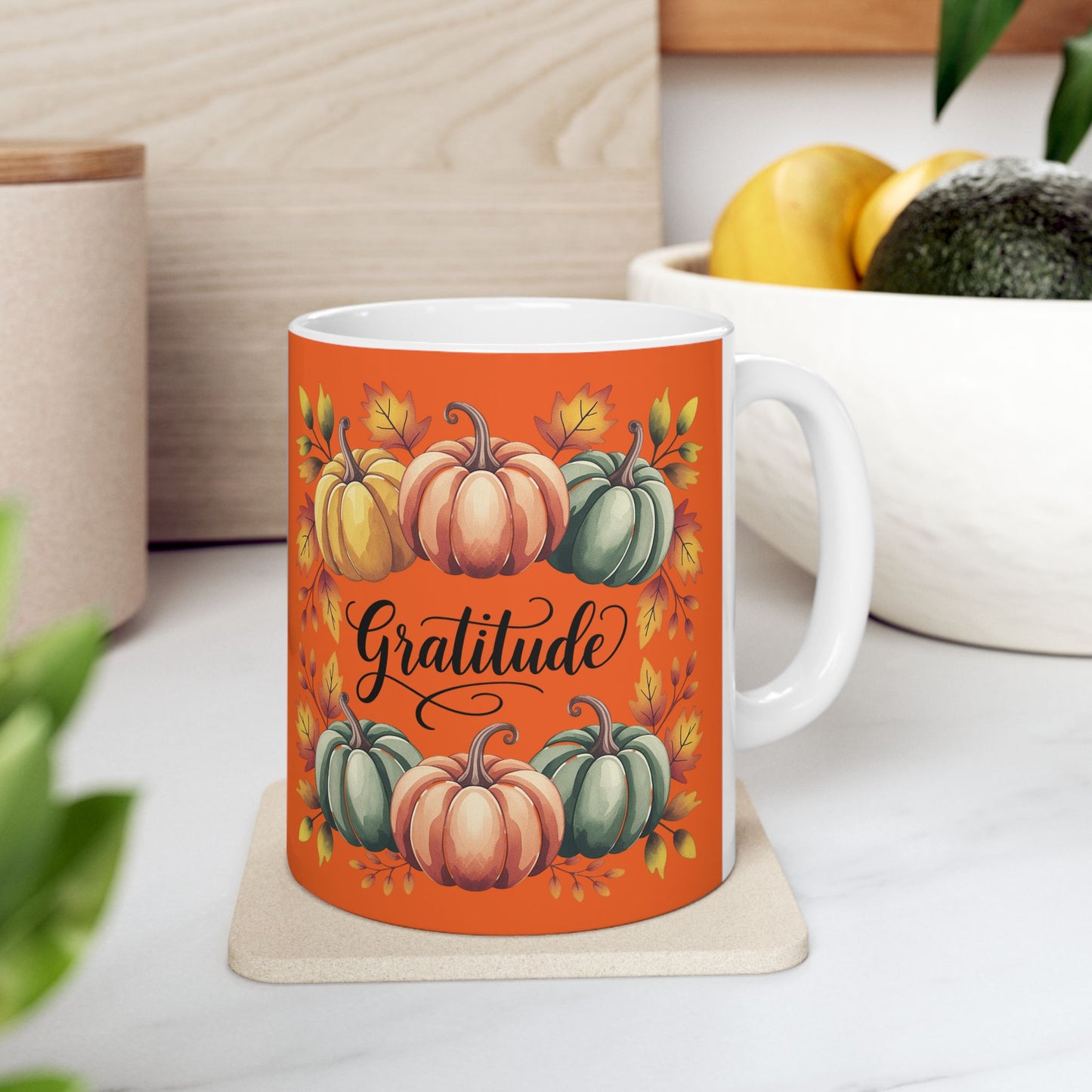 Fall Pumpkin Gratitude Mug