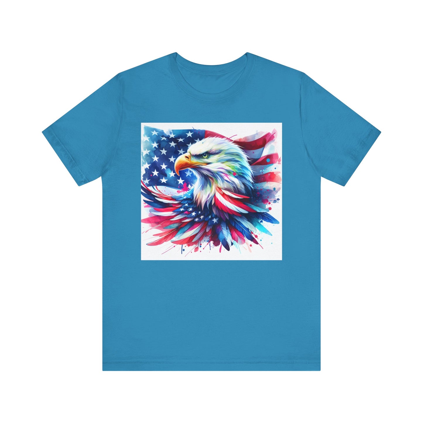 Patriotic Eagle & American Flag Tee