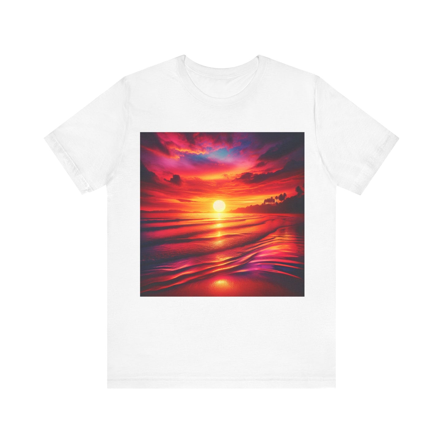 Vibrant Sunset Beach Tee