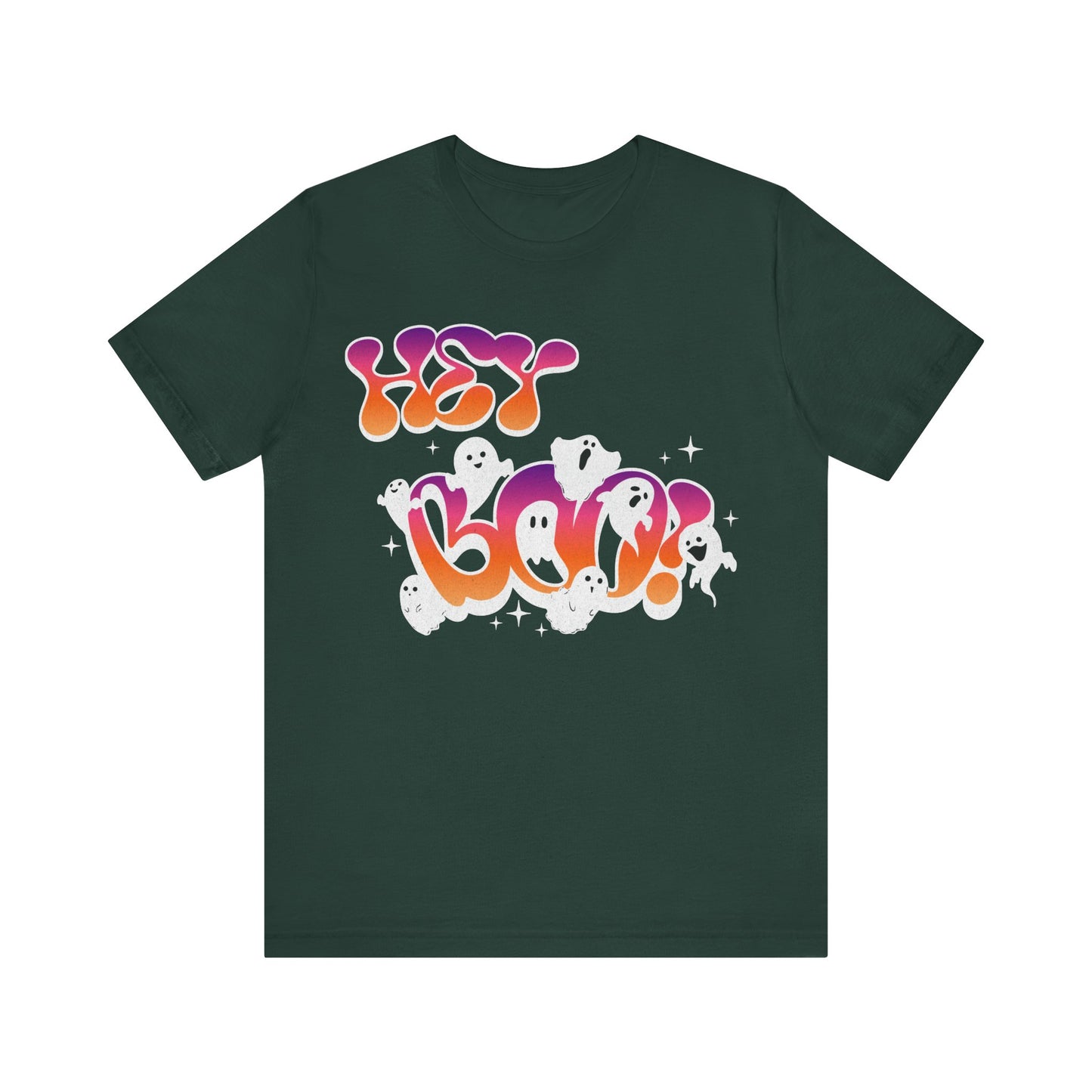 Hey Boo Halloween Graphic Tee (Unisex S-3XL)