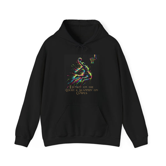 Electric Dunkin & Slammin – Athletic Basketball Hoodie (Unisex, S-5XL)