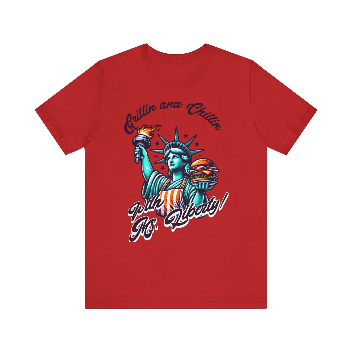 Grillin' & Chillin' BBQ Lovers Liberty Tee