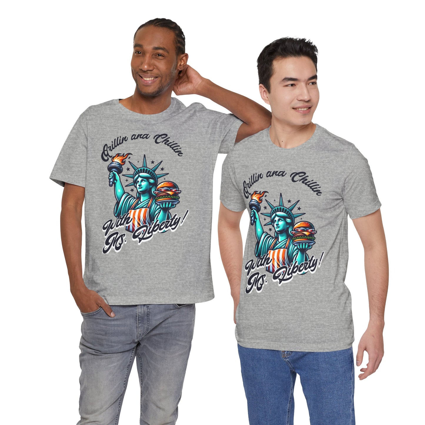 Grillin' & Chillin' BBQ Lovers Liberty Tee