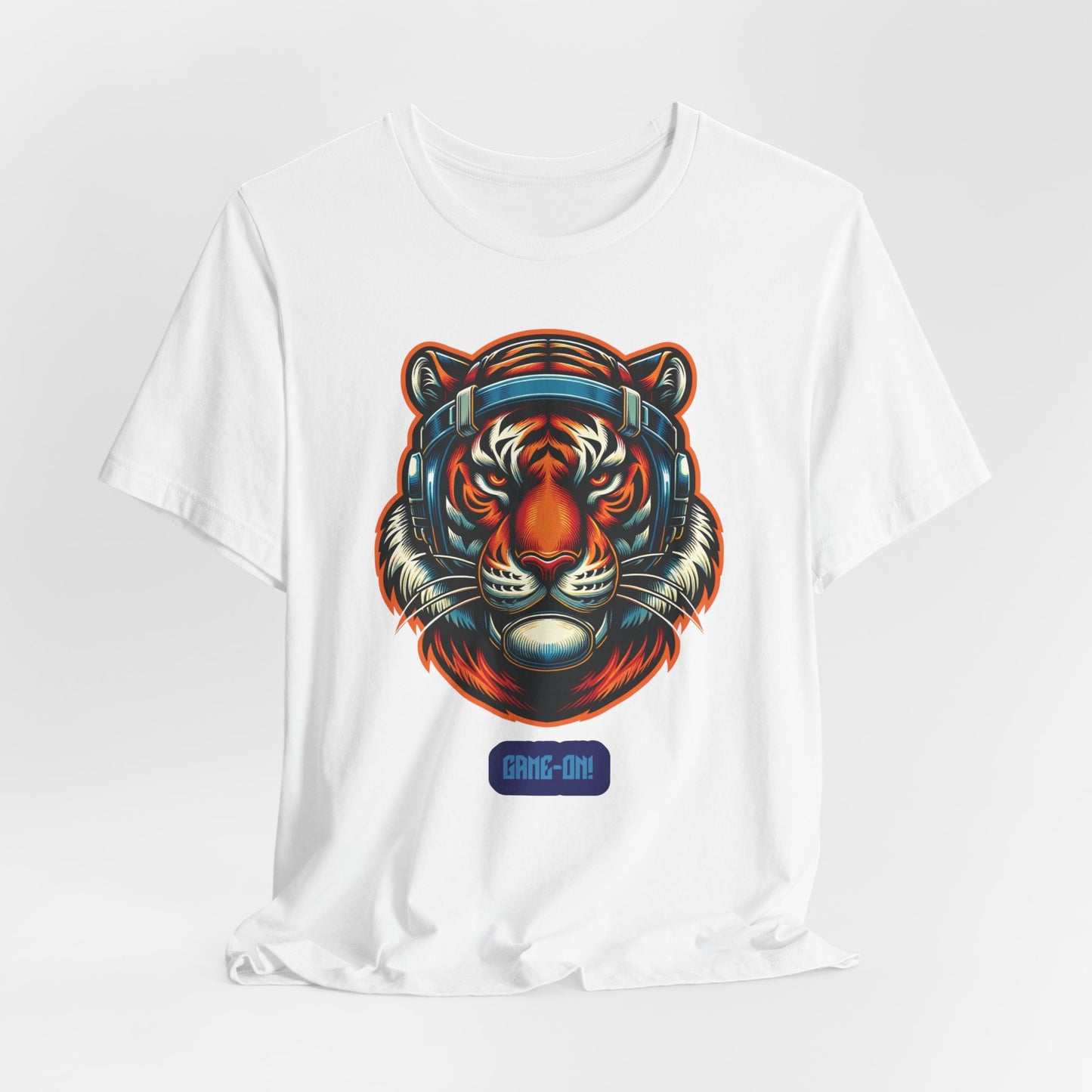 Focused Tiger – Motivational Gamer Graphic Tee (Unisex, S–5XL)
