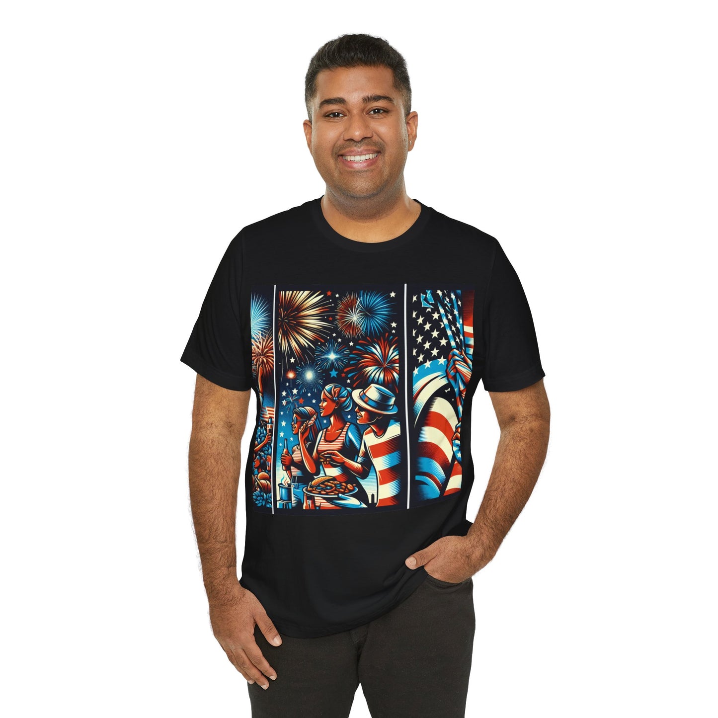 Patriotic Fireworks Tee