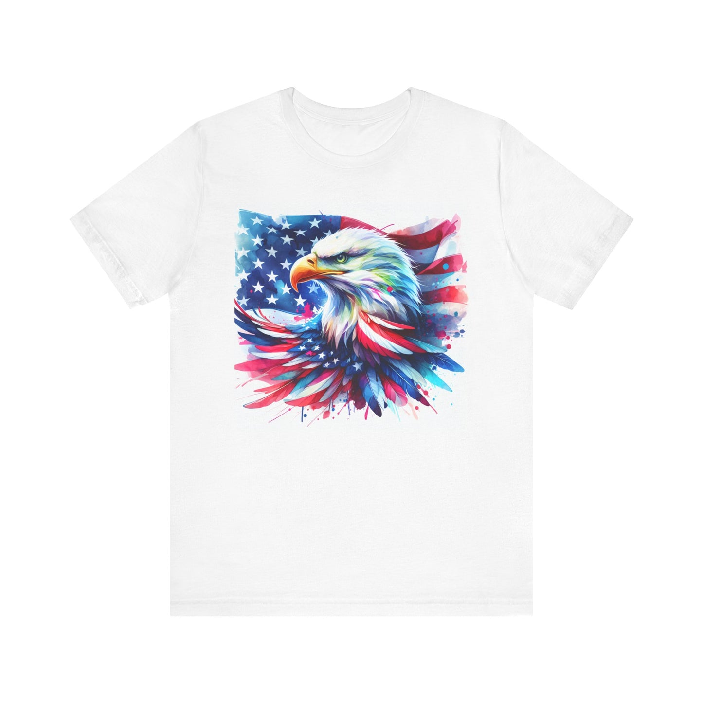 Patriotic Eagle & American Flag Tee
