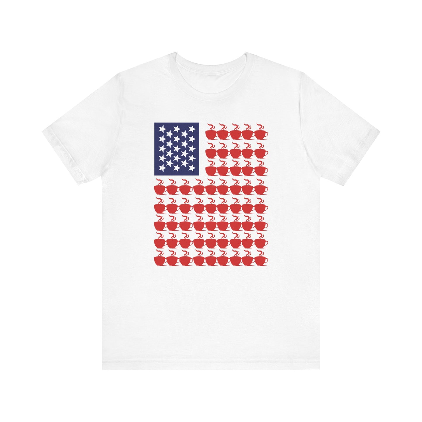 Patriotic Coffee Cups Independence Tee