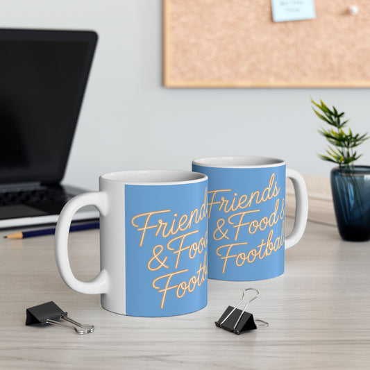 Friends, Food & Football Mug