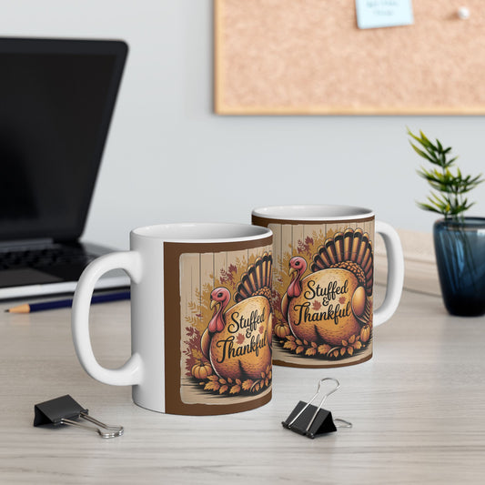 Thanksgiving Stuffed & Thankful Mug