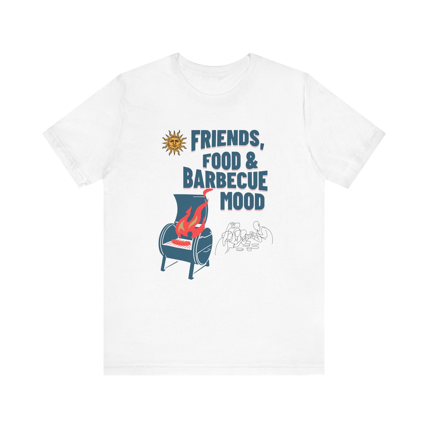 Friends, Food & Barbecue Mood Tee