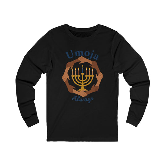 Umoja Always Unity Lights Long-Sleeve Tee – Kwanzaa (Unisex S-2XL)