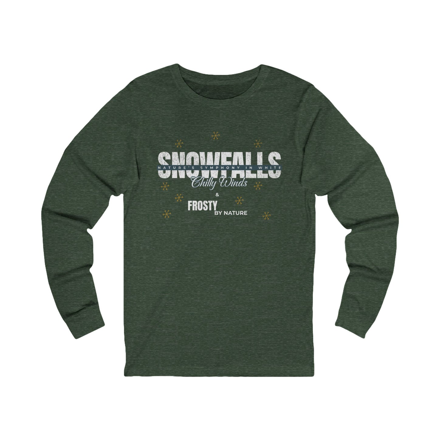 Snowfalls Long Sleeve Tee - Perfect for Winter Celebrations (Unisex S-2XL)