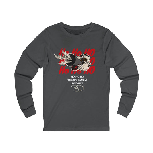 Santa's Favorite There Long-Sleeve Tee (Unisex S-2XL)