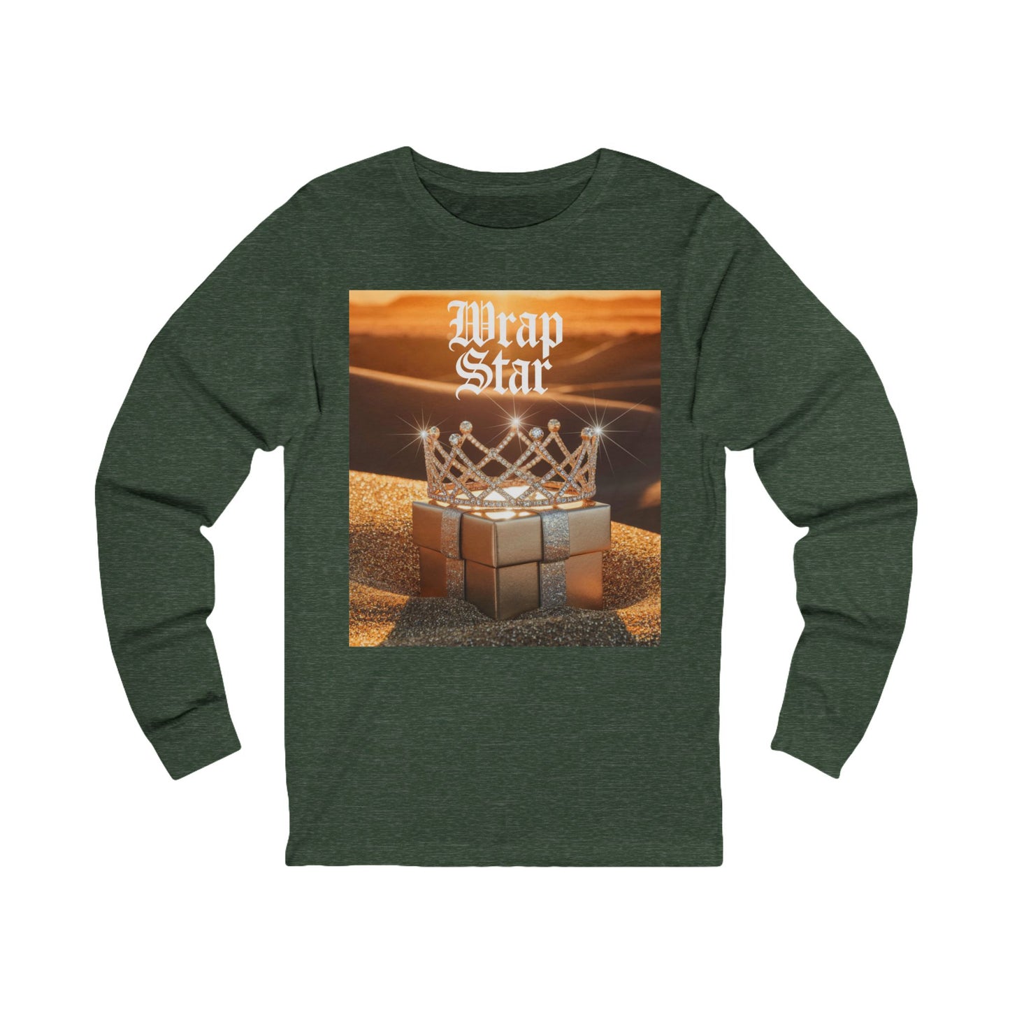 Wrap Star Holiday Long Sleeve Tee (Unisex S-2XL)