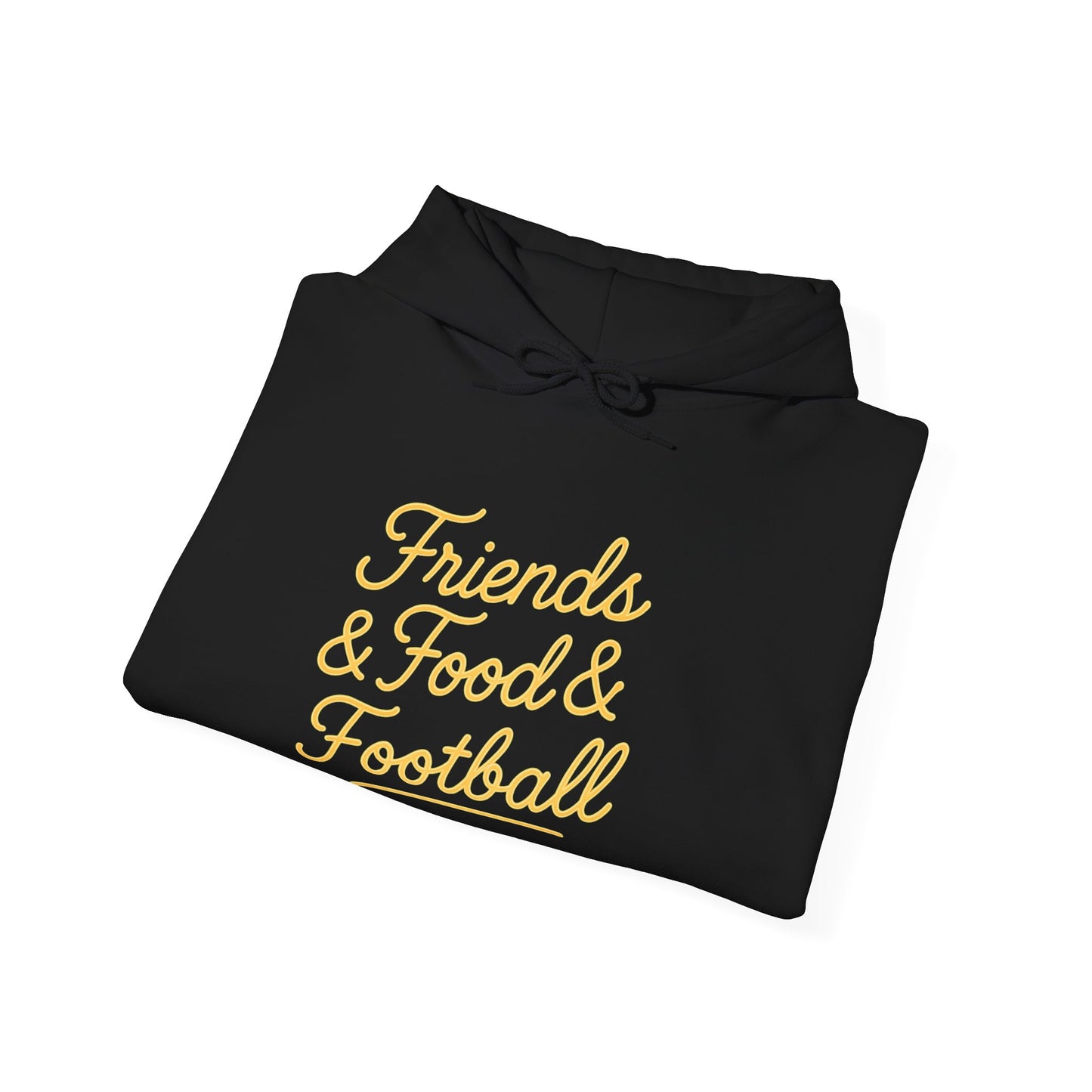 Friends & Food & Football Game Day Hoodie (Unisex S-5XL)