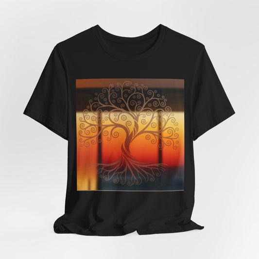 Living Meditation Tree – Autumn Aesthetic Graphic Tee (Unisex, S–3XL)