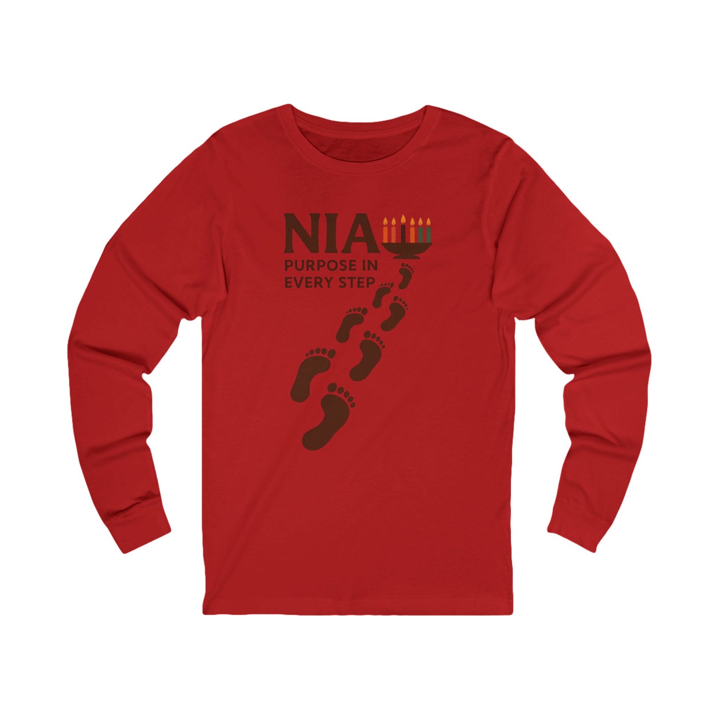 Nia Steps Purpose & Path Long-Sleeve Tee (Unisex S-2XL)