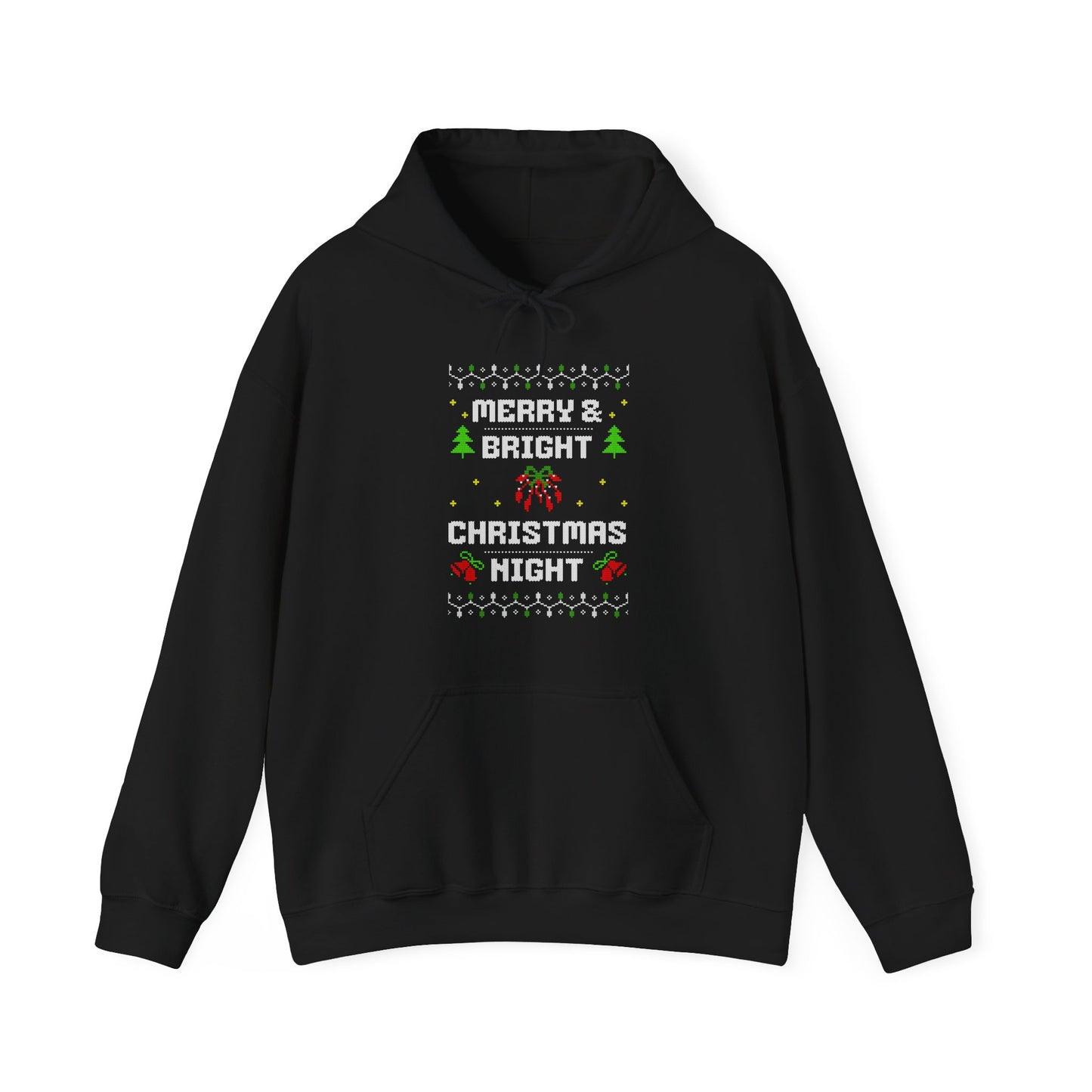 Merry & Bright Christmas Night Hoodie (Unisex S-5XL)