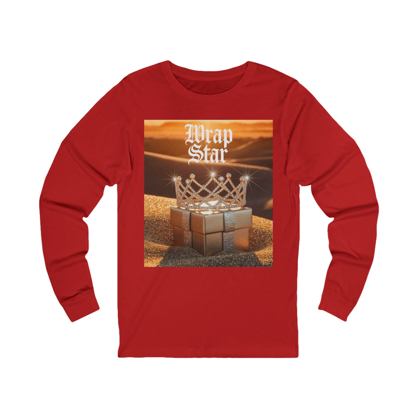 Wrap Star Holiday Long Sleeve Tee (Unisex S-2XL)