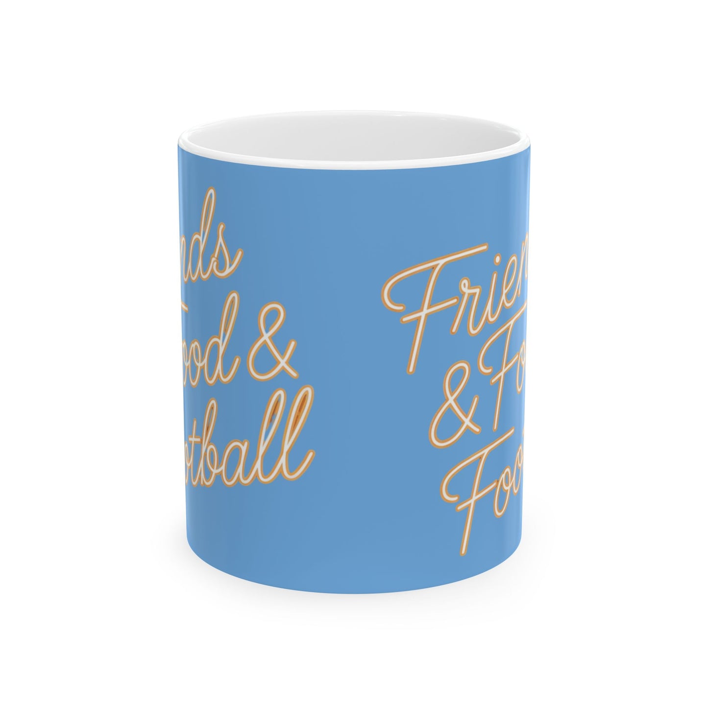 Friends, Food & Football Mug