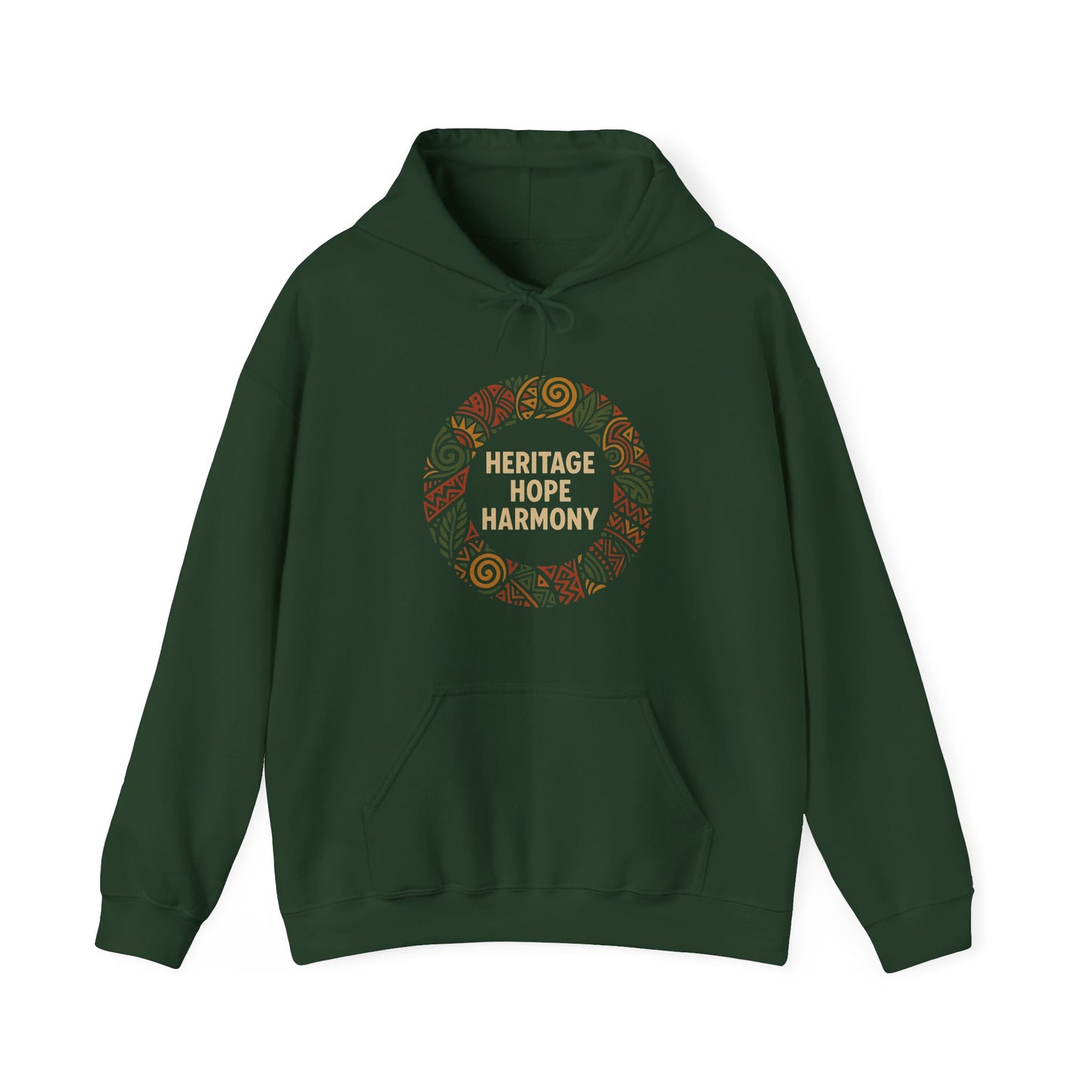 Heritage, Hope, and Harmony Wreath Hoodie - Kwanzaa (Unisex S–5XL)