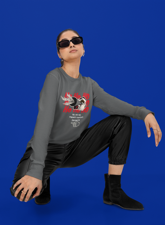 Santa's Favorite There Long-Sleeve Tee (Unisex S-2XL)