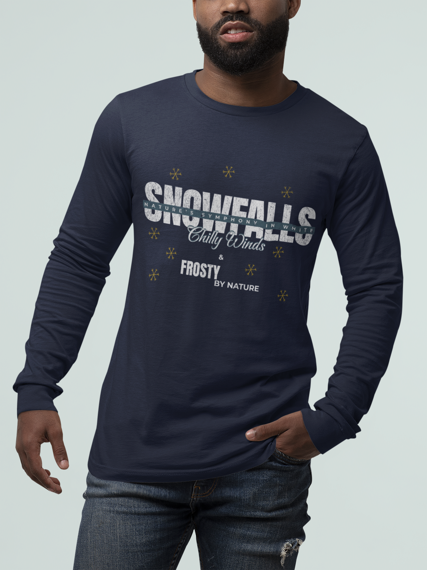 Snowfalls Long Sleeve Tee - Perfect for Winter Celebrations (Unisex S-2XL)