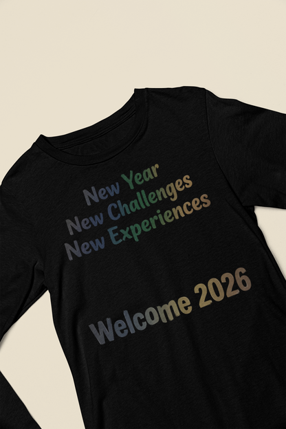 Welcome 2026 New Year Shirt in White