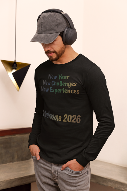 Welcome 2026 New Year Shirt in Black