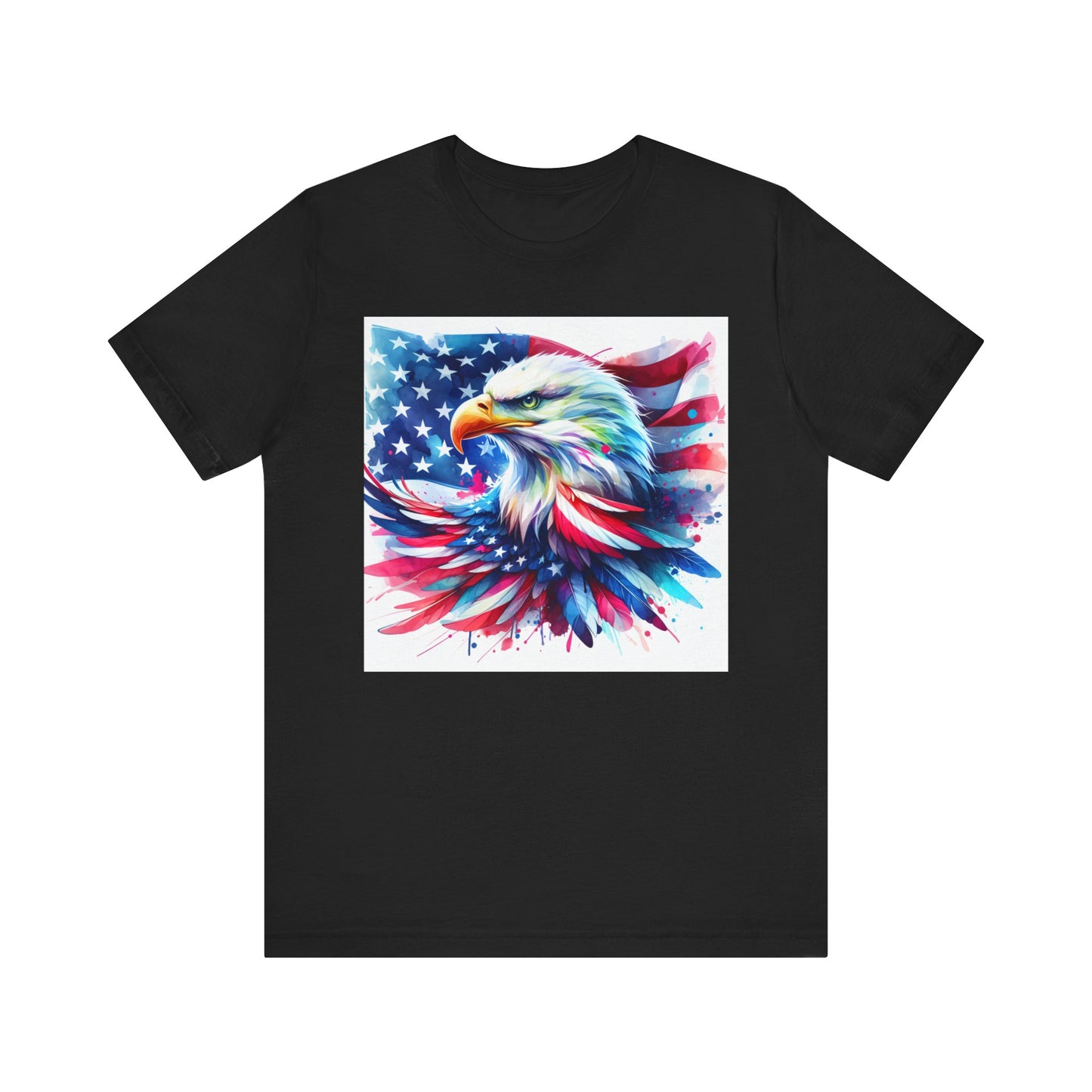Patriotic Eagle & American Flag Tee