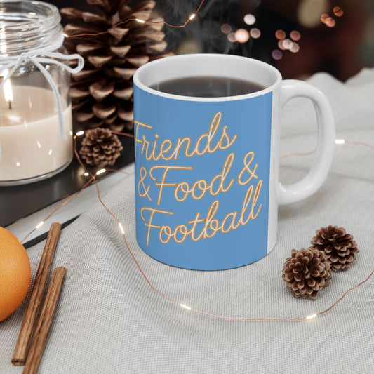 Friends, Food & Football Mug