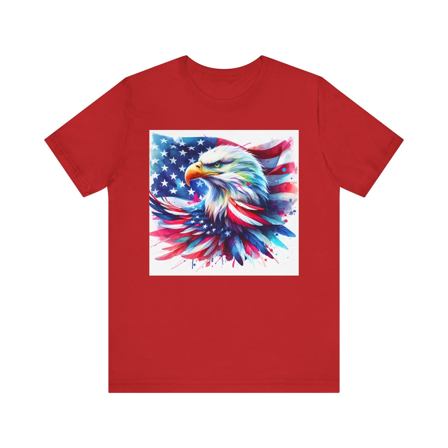 Patriotic Eagle & American Flag Tee