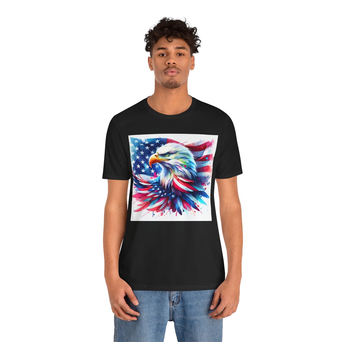 Patriotic Eagle & American Flag Tee