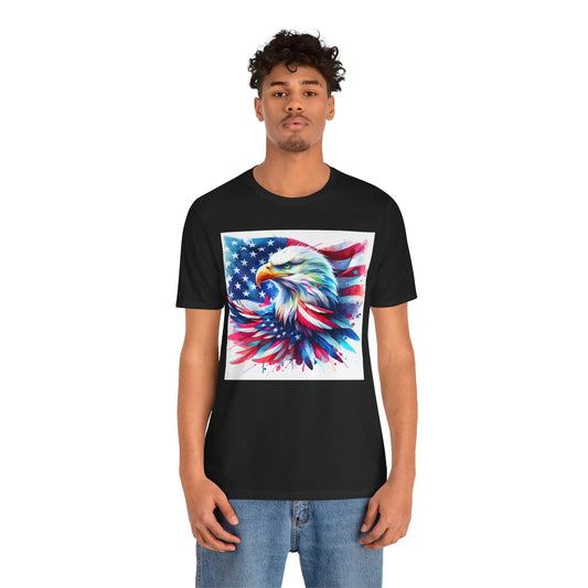 Patriotic Eagle & American Flag Tee