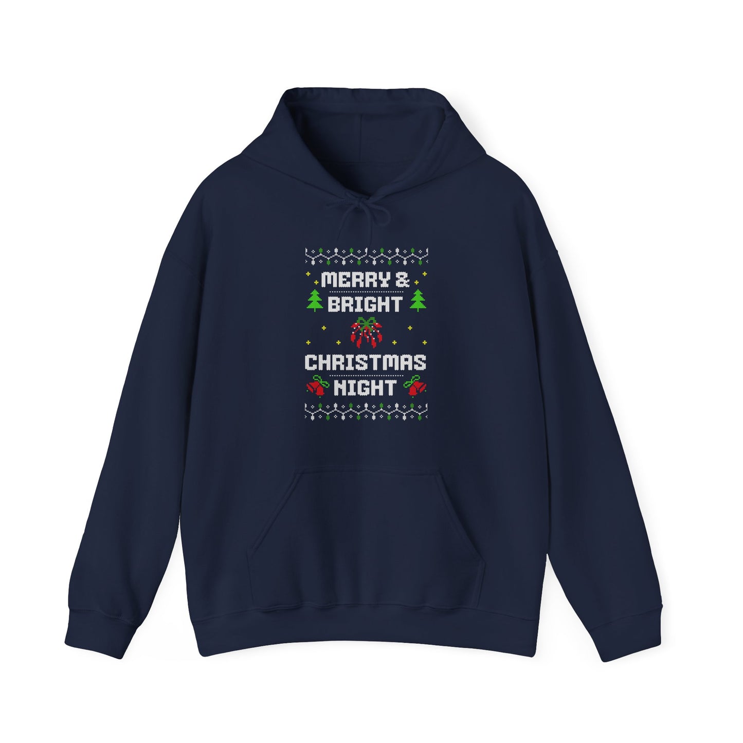 Merry & Bright Christmas Night Hoodie (Unisex S-5XL)