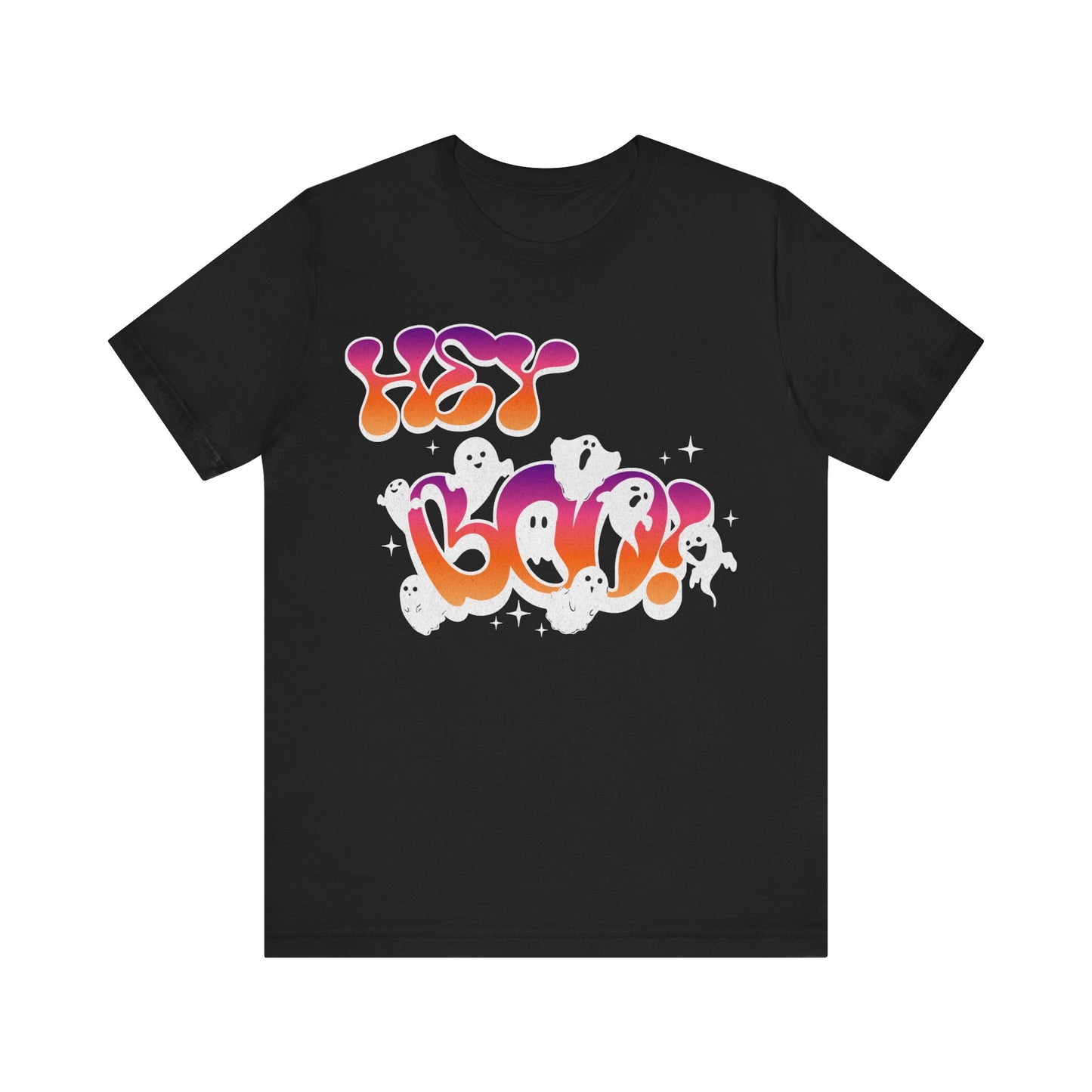 Hey Boo Halloween Graphic Tee (Unisex S-3XL)
