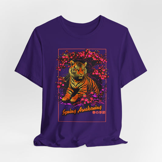 Spring Awakening Tiger - Graphic Tee Unisex (XS–5XL)