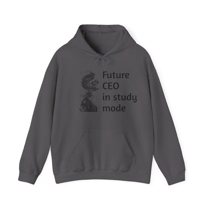 Future CEO Empowerment – Motivational Hoodie (Unisex, S–5XL) in charcoal