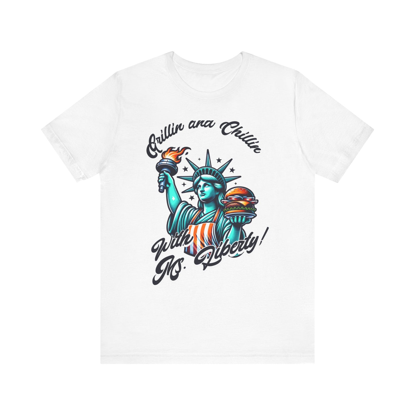 Grillin' & Chillin' BBQ Lovers Liberty Tee