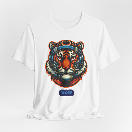 Focused Tiger – Motivational Gamer Graphic Tee (Unisex, S–5XL)