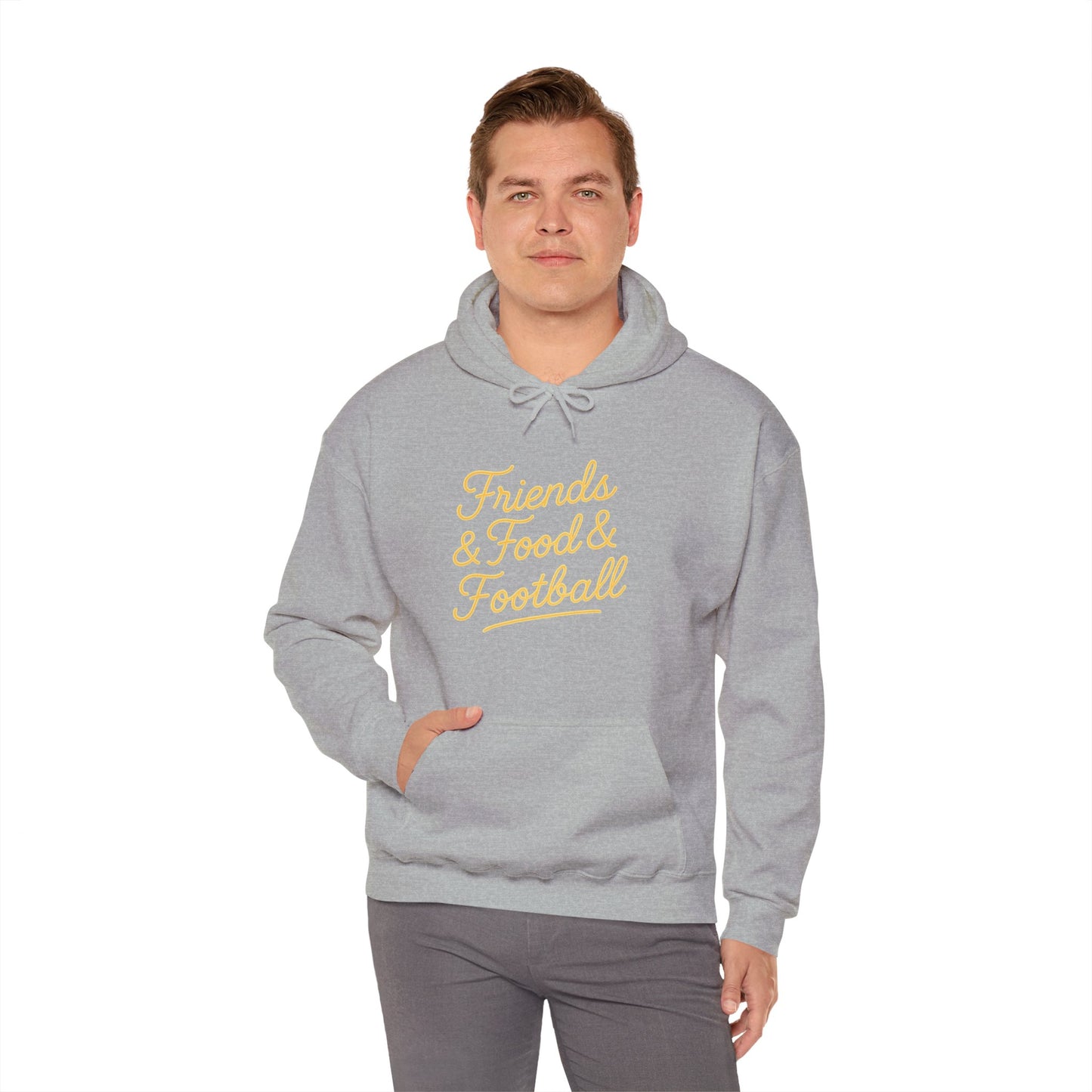 Friends & Food & Football Game Day Hoodie (Unisex S-5XL)