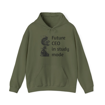 Future CEO Empowerment – Motivational Hoodie (Unisex, S–5XL) in military green
