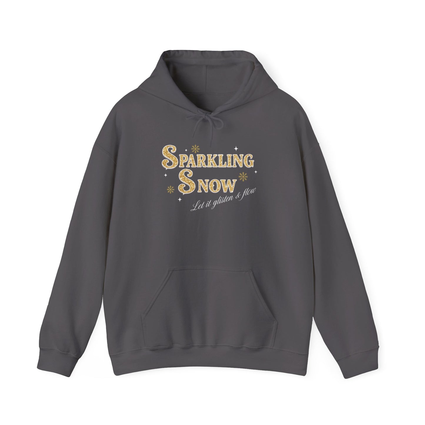 Sparkling Snow Winter Hoodie – Let It Glisten & Flow (Unisex S-5XL)