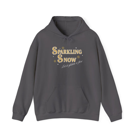 Sparkling Snow Winter Hoodie – Let It Glisten & Flow (Unisex S-5XL)