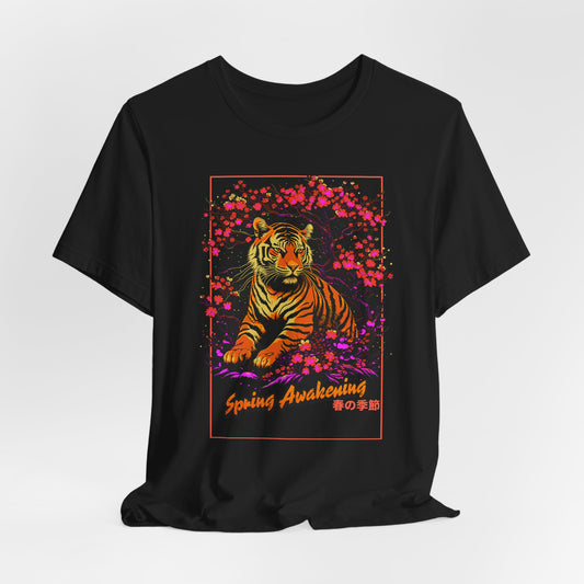 Spring Awakening Tiger - Graphic Tee Unisex (XS–5XL)