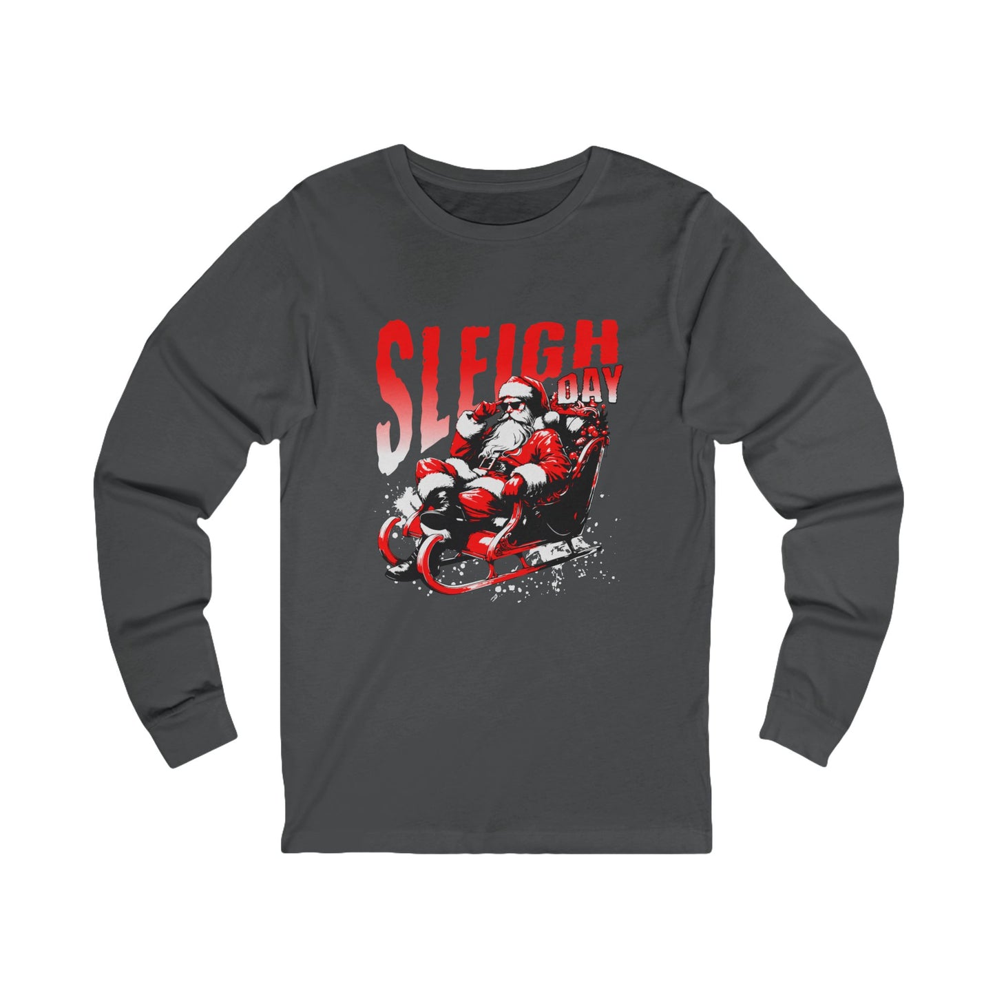Sleigh Day Cool Clause Long Sleeve Tee (Unisex S-2XL)