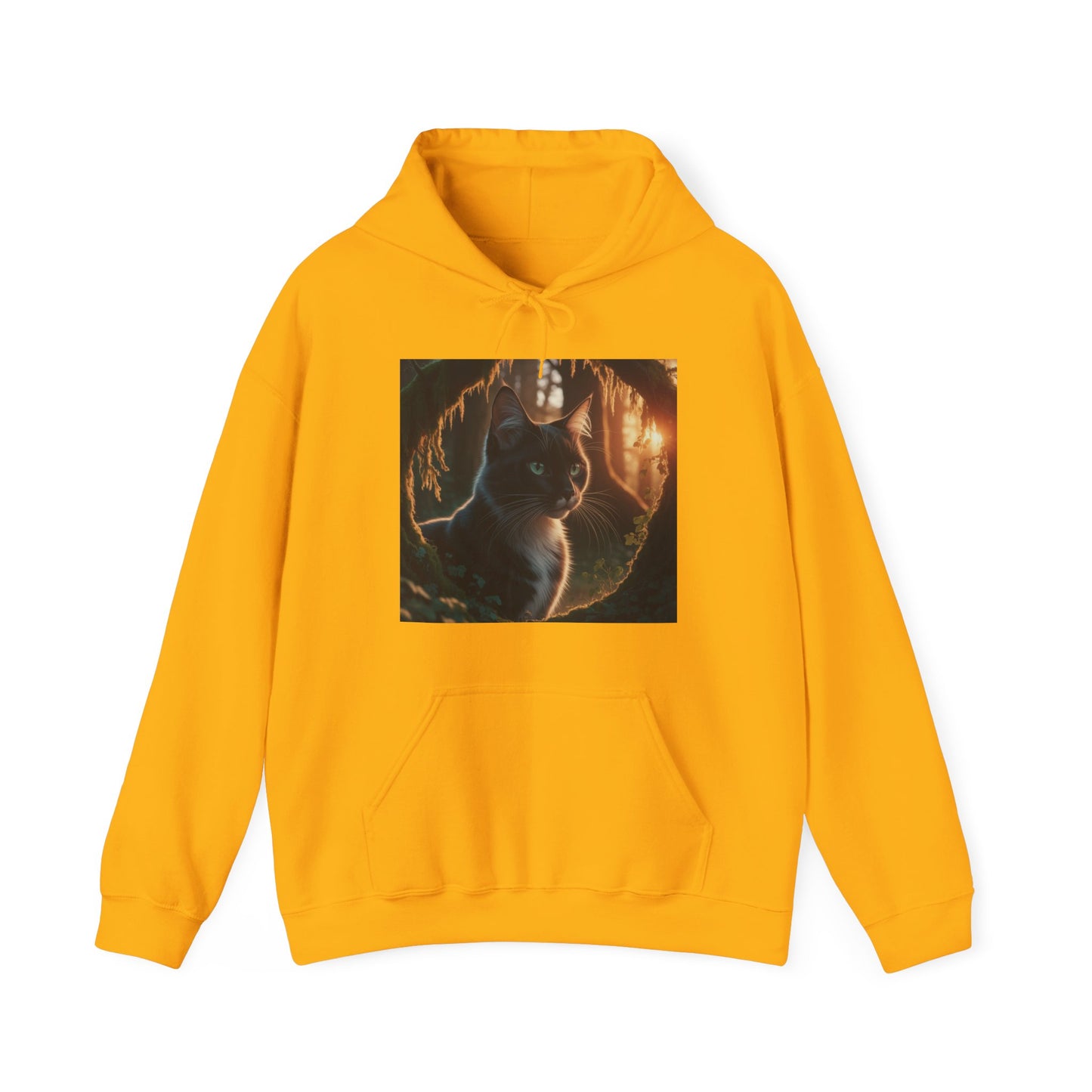 Whimsical Cat Graphic Hoodie – Cozy Feline Fun (Unisex S-5XL)