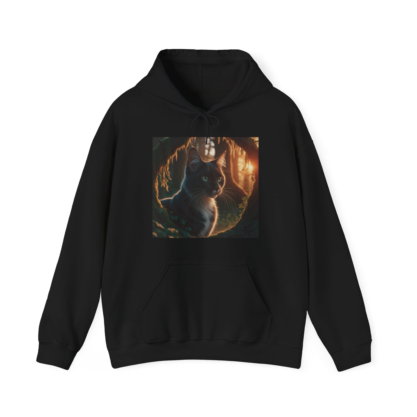 Whimsical Cat Graphic Hoodie – Cozy Feline Fun (Unisex S-5XL)